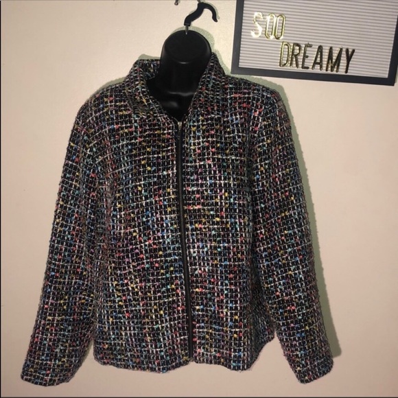 Christopher & Banks Jackets & Blazers - 🛍CHRISTOPHER & BANKS Tweed Colorful Jacket